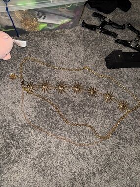 Gold Sunburst Statement Waist belt